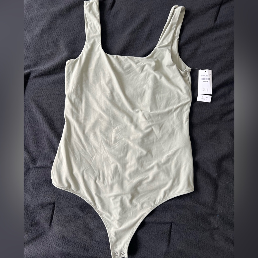 Abercrombie & fitch Sage green tank body suit